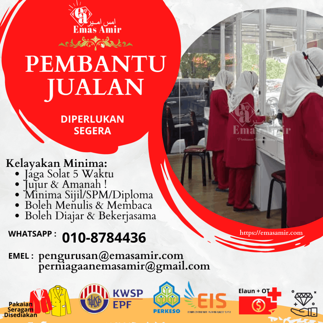 Pembantu Jualan Kedai Emas Amir Kulim Kedah